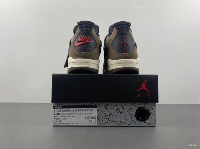 Cheap Brown Jordan x 4 TS Travis Air Retro AJ4-882335 Scott 0701